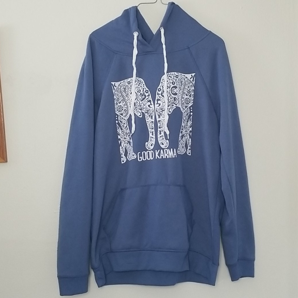 Womens blue hoodie